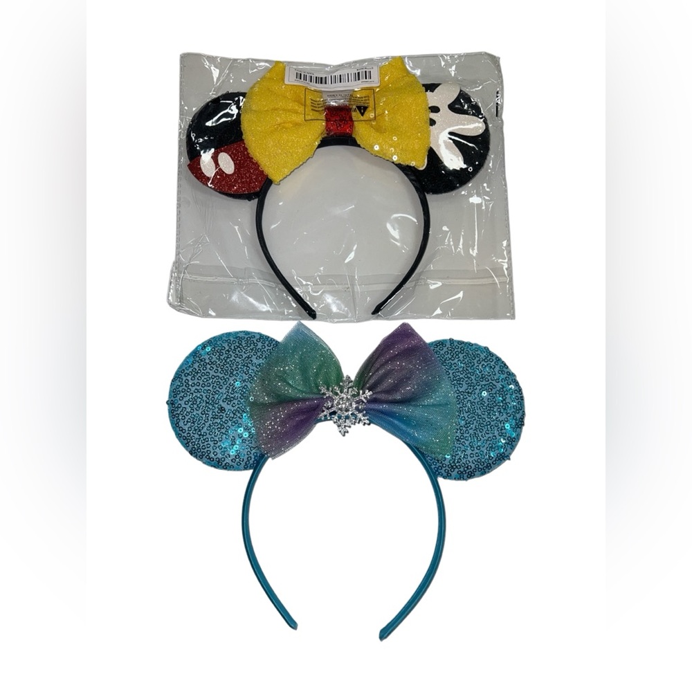 2 Disney Inspired Mouse Ear Headbands